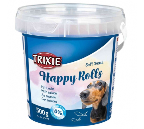 Trixie Soft Snack Rolls mit Lachs 500 g Eimer