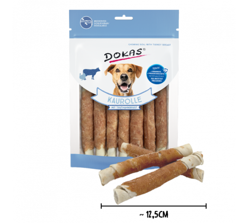 Dokas Dog Snack Kaurolle mit Truthahnbrust 190 g