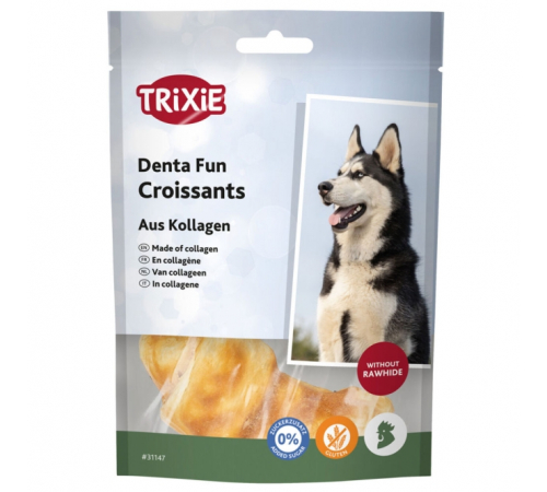 Trixie Denta Fun Croissants aus Kollagen - 2 Stück / 80 g