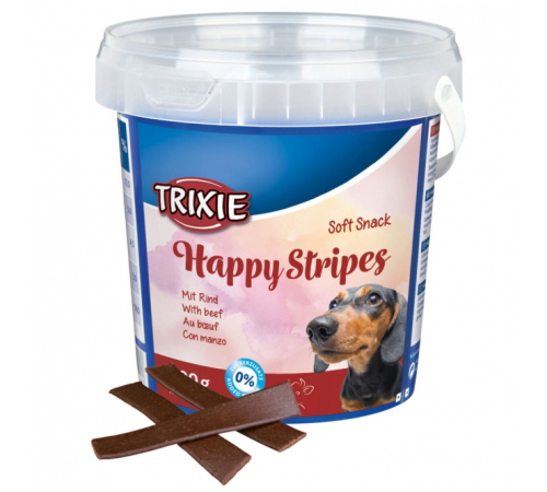 Trixie Soft Snack Stripes mit Rind 500 g Eimer