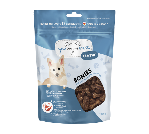 Лакомство для собак - Yummeez CLASSIC BONIES Lachs 175 g