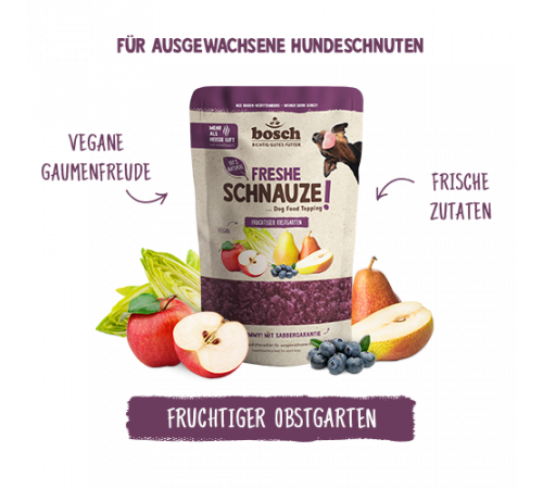 bosch Freshe Schnauze Topping fruchtiger Obstgarten 200 g