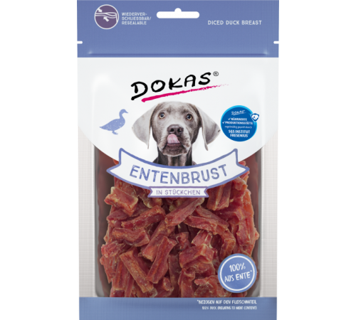 Dokas Dog Snack Entenbrust in Stückchen 70 g