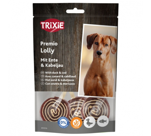 Trixie Lolly mit Ente und Kabeljau 80 g