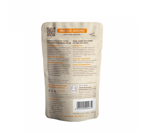 bosch Freshe Schnauze Topping sonnig gelbes Ackergemüse 200 g