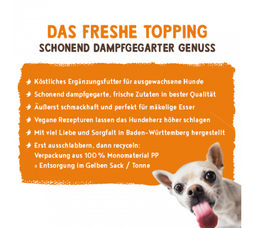 bosch Freshe Schnauze Topping sonnig gelbes Ackergemüse 200 g