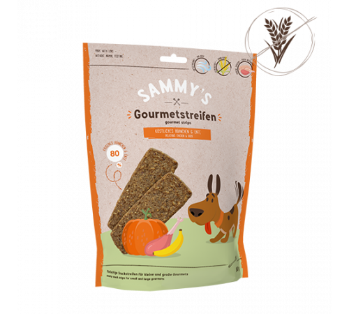bosch Sammy’s Hundesnacks Gourmetstreifen Hühnchen & Ente 180 g