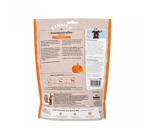 bosch Sammy’s Hundesnacks Gourmetstreifen Hühnchen & Ente 180 g