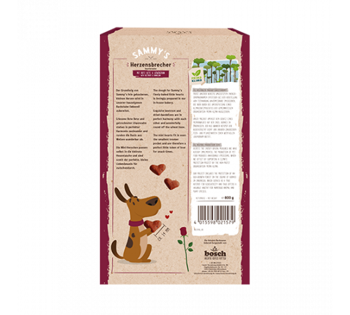 bosch Hundesnacks Sammy's Herzensbrecher 800 g