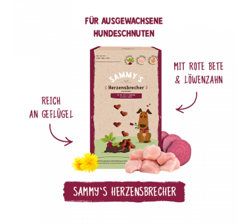 bosch Hundesnacks Sammy's Herzensbrecher 800 g