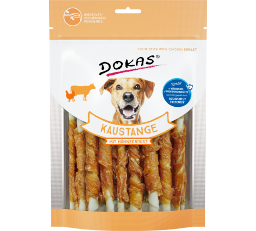 Dokas Dog Snack Kaustange mit Hühnerbrust 200 g