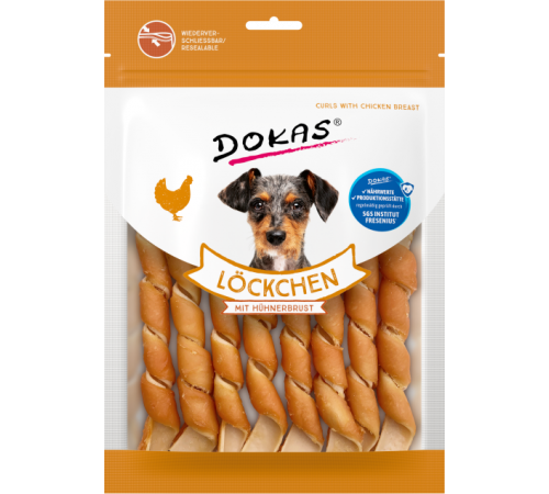 Dokas Dog Snack Löckchen mit Hühnerbrust 120 g