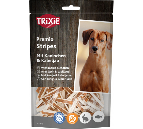 Trixie Stripes mit Kaninchen & Kabeljau 100 g