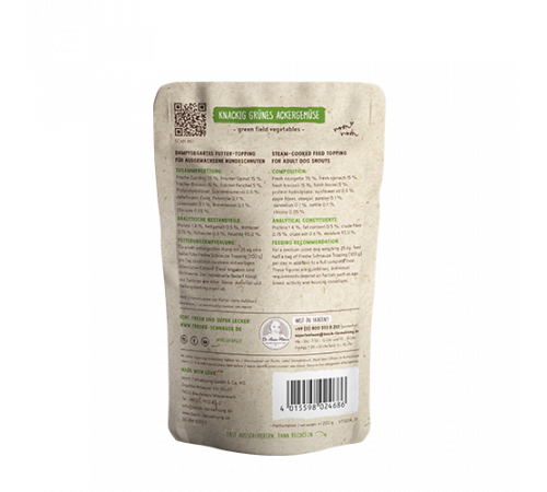 bosch Freshe Schnauze Topping knackig grünes Ackergemüse 200 g