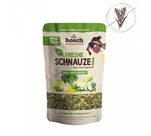 bosch Freshe Schnauze Topping knackig grünes Ackergemüse 200 g