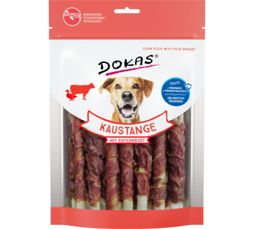 Dokas Dog Snack Kaustange mit Entenbrust 200 g