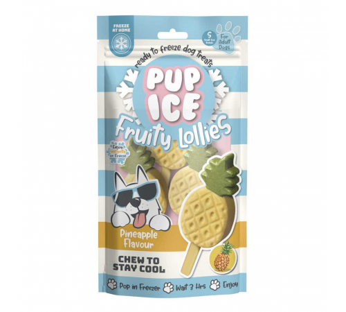 Pup Ice Pineapple Fruity Lollies S - 3 Stück