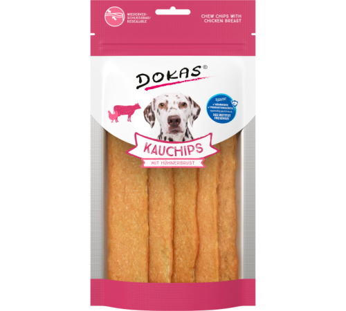 Dokas Dog Snack Kauchips mit Hühnerbrust 175 g