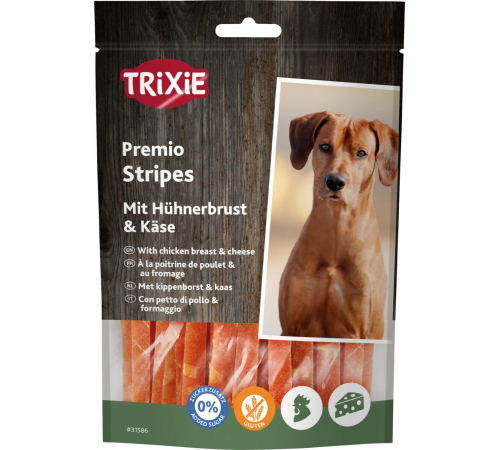 Trixie Stripes mit Hühnerbrust & Käse 100 g