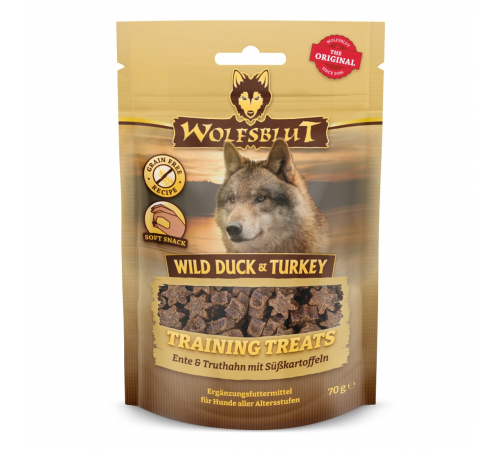 Лакомства для собак - Wolfsblut Training Treats Wild Duck & Turkey 70 g