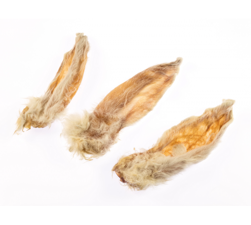 Dokas Dog Snack Kaninchenohren mit Fell getrocknet 100 g