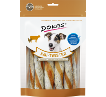 Dokas Dog Snack Kau Twister Rinderhaut, Pansen & Hühnerbrust 200 g