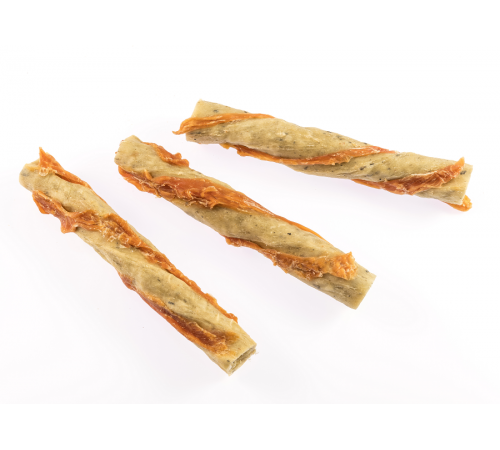 Dokas Dog Snack Kau Twister Rinderhaut, Pansen & Hühnerbrust 200 g