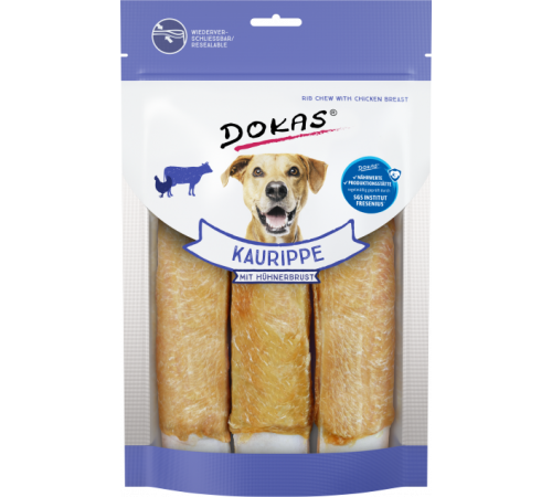 Dokas Dog Snack Kaurippe mit Hühnerbrust 210 g