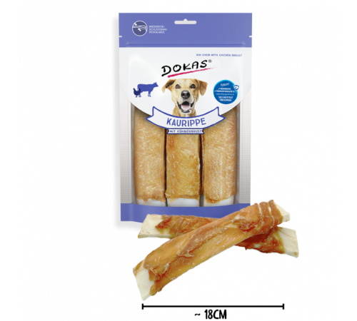 Dokas Dog Snack Kaurippe mit Hühnerbrust 210 g