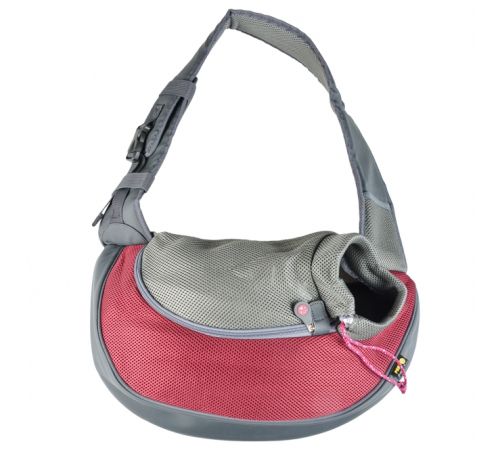 EBI Fronttasche Sarah Crazy Paws - Bordeaux - M - 34x19x47,5cm - max. 5kg