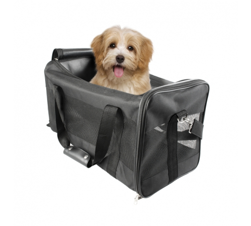 Duvoplus Reisetasche Nylon - schwarz - M - 50 x 27 x 29cm - max. 7kg