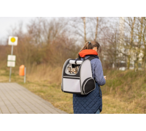 Trixie Rucksack Chloe - Hellgrau/Schwarz
