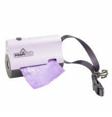 Poopidog Hundekotbeutelspender mit LED - violett
