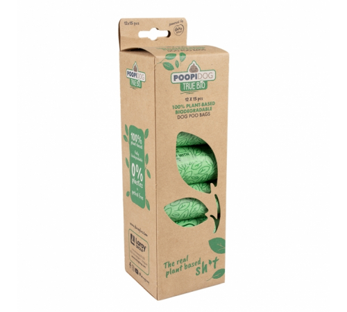 Duvoplus Poopidog Hundekotbeutel true bio - 12 x 15 Stück