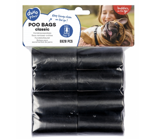 Duvoplus Hundekotbeutel classic schwarz - 16 x 20 Stück