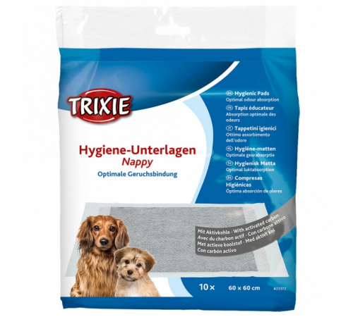 Trixie Hygiene-Unterlage Nappy mit Aktivkohle - 60 x 60 cm / 10 Stück