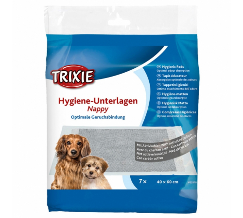 Trixie Hygiene-Unterlage Nappy mit Aktivkohle - 40 x 60 cm / 7 Stück