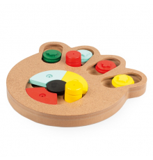 Duvoplus Intelligenzspiel Slide und Snack Puzzle Pfote