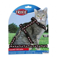 Trixie Katzen-Garnitur mit Leine - Katzenmotiv