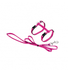 Karlie ASP Katzengeschirr mit Leine - Rosa
