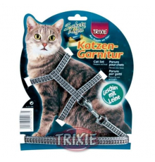 Trixie Katzen-Garnitur mit Leine - reflektierend