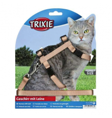 Trixie Katzen-Garnitur mit Leine - Schnappverschlüssen