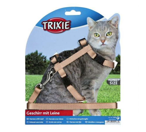 Trixie Katzen-Garnitur mit Leine - Schnappverschlüssen
