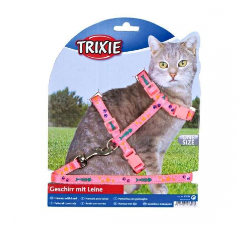 Trixie Katzen-Garnitur mit Leine - Motivband