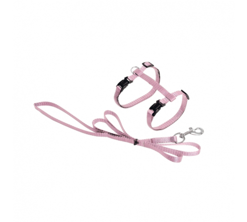 Karlie ASP Katzengeschirr mit Leine - Hellrosa