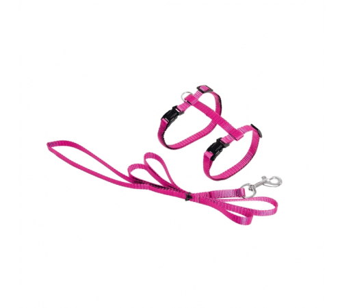 Karlie ASP Katzengeschirr mit Leine - Hellrosa