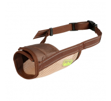 EBI Netz-Maulkorb - braun - XL - 16-44cm / ø19-24cm