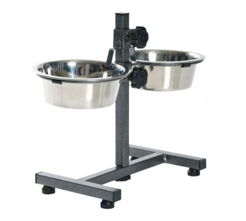 Trixie Hundebar mit Edelstahlnäpfen - 2 x 1,8 l