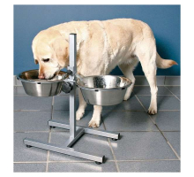 Trixie Hundebar mit Edelstahlnäpfen - 2 x 4,5 l
