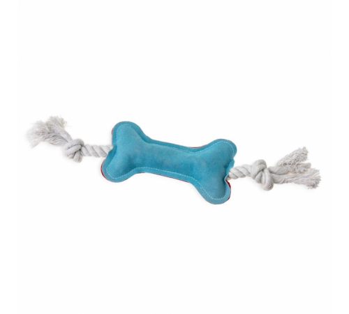 Karlie Flamingo Puppy Knochen aus Leder-Baumwollmix
